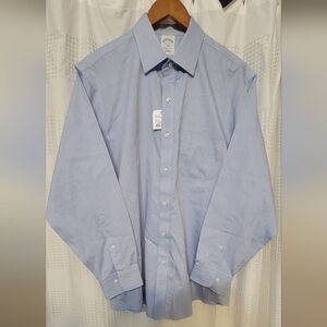 Brooks Brothers Men's Sz 16-2/3 Regent Fit Light Blue Button Shirt Cotton